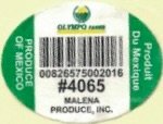 Olympo Farms produce of mexico produit du mexique 00826575002016 #4065 malena produce inc.