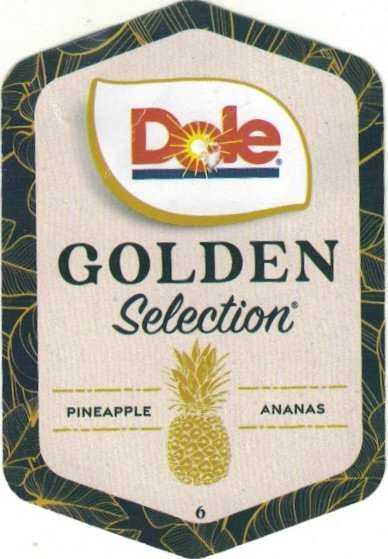 Dole golden selection limited release pineapple ananas 6 4014071728554