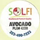 Solfi exellence & premium quality avocado plu #4428