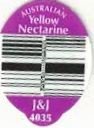 J&J autralian yellow nectarine 4035