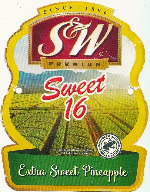 sw sweet 16 extra sweet pineapple 8888030054031