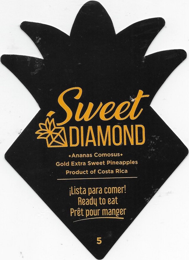 Sweet diamond 5 product of costa rica ananas comosus 7441029616712
