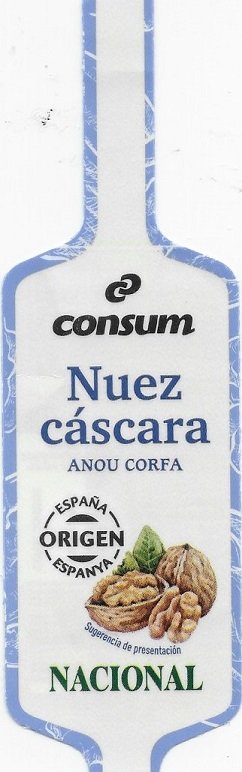 Consum nuez cascara origen espana peso 500g 8414807558206