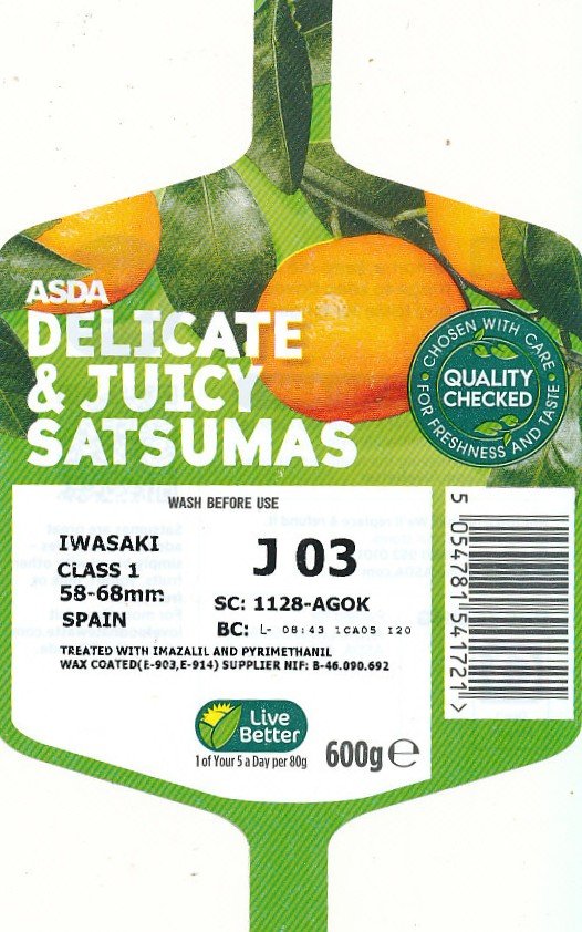 asda delicate & juicy satsumas 5054781541721>