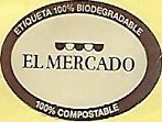 El mercado etiqueta 100% biodegradable 100% compostable