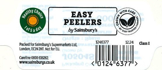 by sainsbury s easy peelers <01246377>