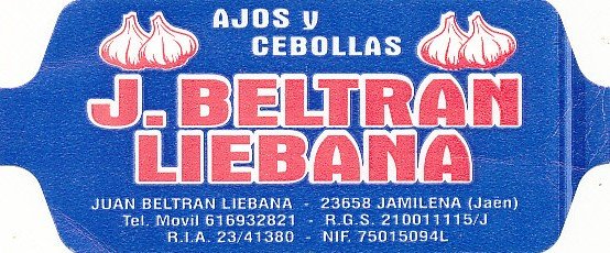j. beltran liebana ajos y cebollas