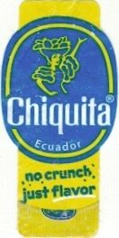 Chiquita ecuador no crunch just flavor
