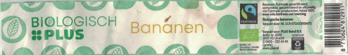 Plus biologisch bananen fairtrade 8710624812911