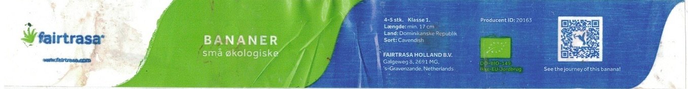 Fairtrasa bananer sma okologiske land: dominkanische republik