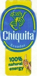 Chiquita ecuador 100% natural energy