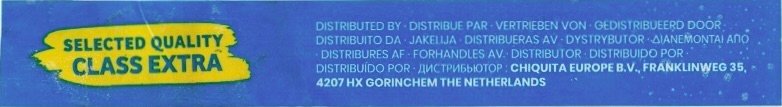 Chiquita europe b.v. selected quality class extra