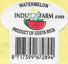 Indu farm waterlemon #3421 product of costa rica 8717399672894