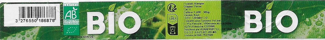 Bio mangue origine perou variete kent 3276550186878