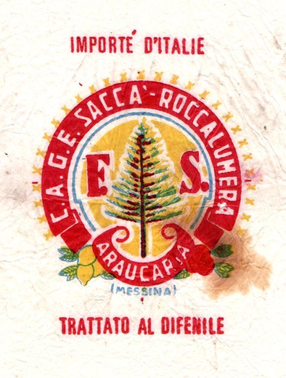 C.a.g.e. sacca roccalumera f s araucaria messina trattatato con difenile importe d italie