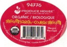 Produce House 94776 keep on growing organic biologique spaghetti squash courge spaghetti mexico mexique 850003165134