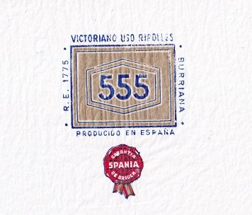 555 victoriano uso ripolles burriana producido en espana r.e. 1775