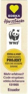 Edeka herzstucke wwf edeka & wwf gemeinsames projekt fur eine bessere banane mehr erfahren? code eingeben: edeka.de/banane 131955 ecuador