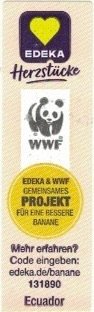 Edeka herzstucke wwf edeka & wwf gemeinsames projekt fur eine bessere banane mehr erfahren? code eingeben: edeka.de/banane 131890 ecuador