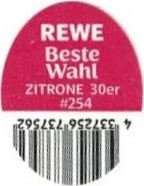 Rewe beste wahl zitrone 30er #4337256737562 #254