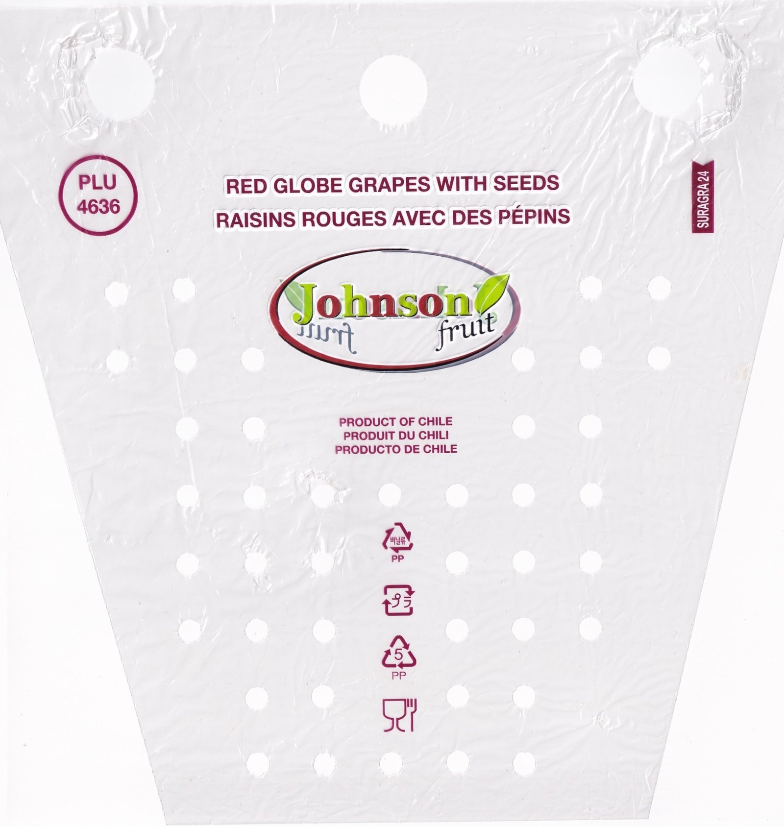 Johnson fruit raisins rouge avec des pepins plu 4636 suragra24 produit du chili