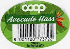 Coop avocado hass 8001120773722 c/pap 81 raccolta carta