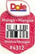 Dole mango mangue mexico mexique #4312