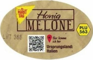 Markt tag Honig melone ursprungsland: italien plu 563