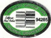 Limelight Groves usa california hand picked 94285 organic grapefruit