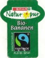 Spar natur pur bio-bananen www.fairtrade.at fairtrade flo-id: 32141