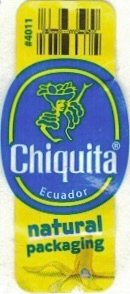 Chiquita #4011 ecuador natural packaging