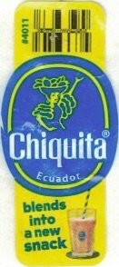 Chiquita #4011 ecuador blends into a new snack