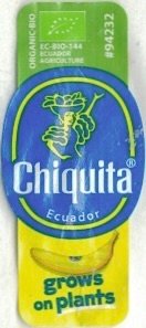 Chiquita organic bio #94232 ec-bio-144 ecuador agriculture ecuador grows on plants