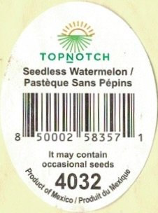 Topnotch seedless watermelon pasteque sans pepins 8500002583571 4032 product of mexico produit du mexique