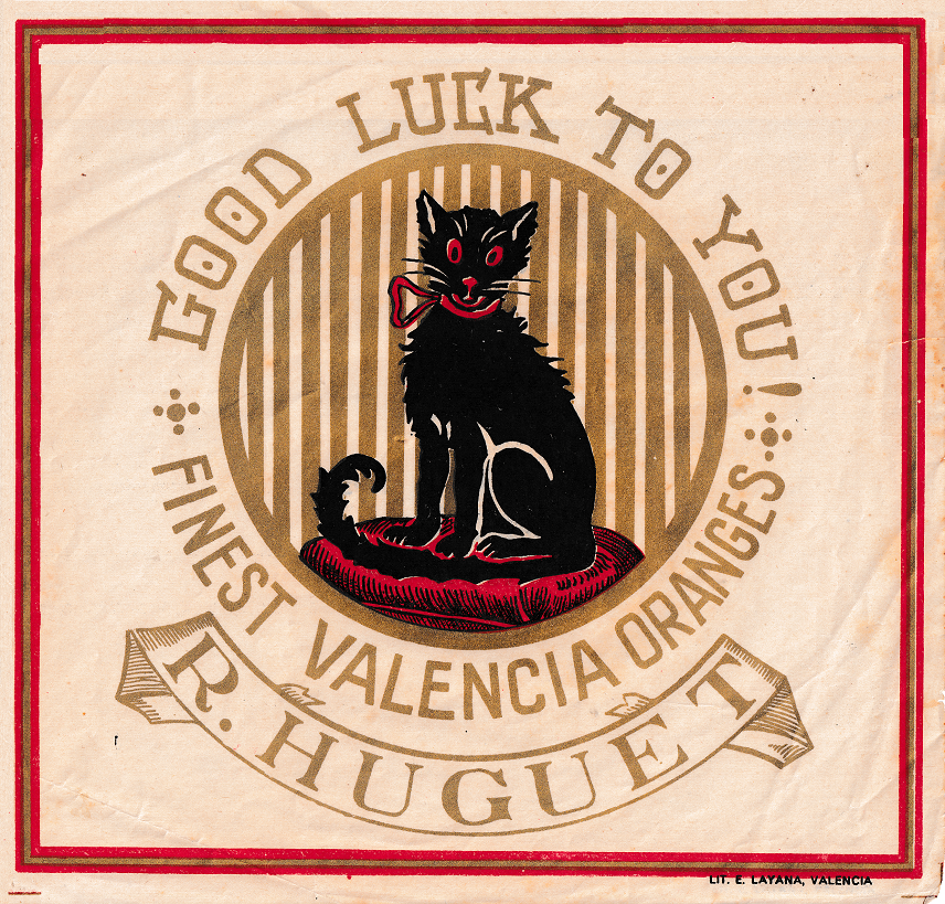 good luck to you finest valencia oranges r. huguet