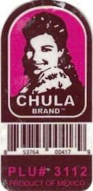 Chula Brand 853764004179 plu #3112 product of mexico