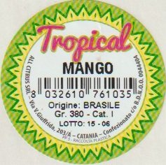 tropical mango 8032610761035 origine brasile all citrus srl