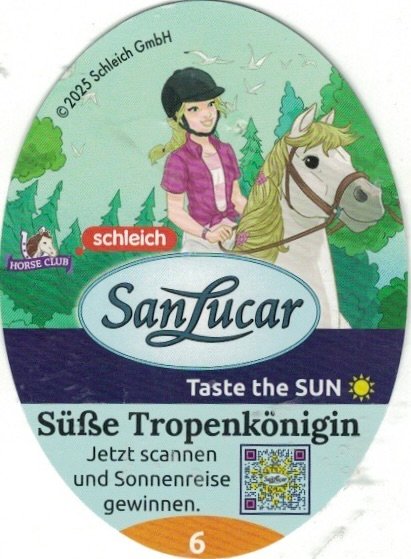 San Lucar schleich horse club taste the sun susse tropenkonigin 6 8430631054707
