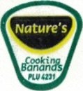 Nature s cooking bananas plu 4231
