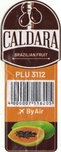 Caldara plu 3112 4000007116205 by air