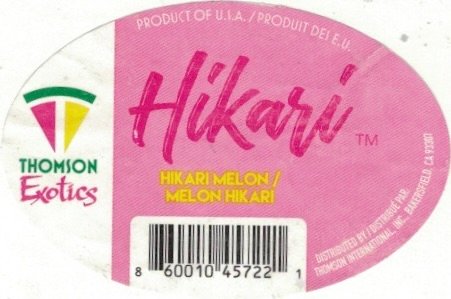 Thomson Exotics product of u.a.s. produit des e.u. hikari melon melon hikari 86001045722