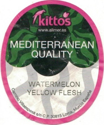 Kitto s www.alimer.es mediterranean quality watermelon yellow flesh murcia espana