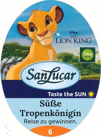 San Lucar disney the lion king taste the sun susse tropenkonigin reise zu gewinnen 6 8430631054707