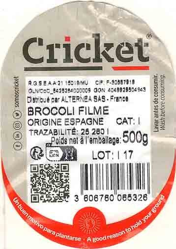 cricket brocoli filme origine : espagne 3606760065326