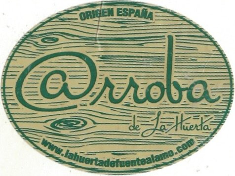 Arroba origen espana de la huerta www.lahuertadefuentealamo.com