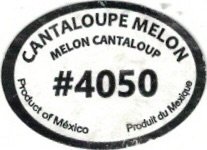cantaloupe melon melon cantaloup #4050 product of mexico produit du mexique