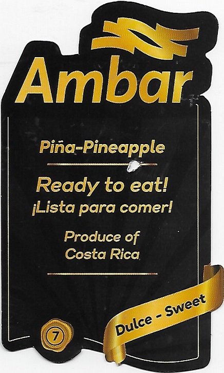 Ambar extra sweet ready to eat produce of costa rica 7 class extra 744116800096