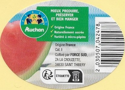 Auchan mieux produire preserver et bien manger origine france force sud 2030507042478