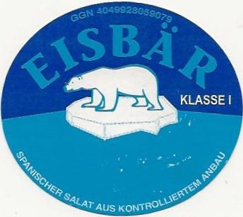 Eisbar klasse 1 spanischer salad aus kontrolliertem anbau