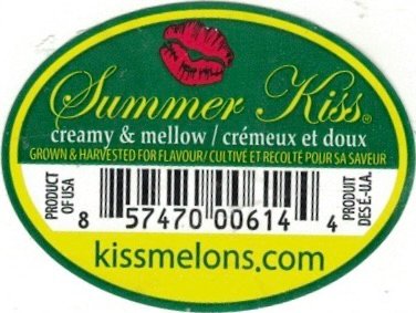 Summer Kiss creamy & mellow cremeux et doux product of usa 857470006144 kissmelons.com